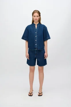 Minimum Shirts | Alicia denim blend shirt 4181 - Medium Blue MediumBlue