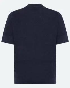 Minimum T-Shirts | Aron knit t-shirt 4121 - Sky Captain SkyCaptain