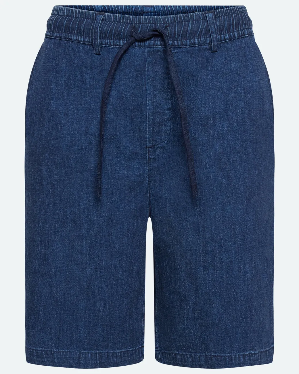 Minimum Shorts | Atlas denim and linen blend shorts 4239 - Sky Captain SkyCaptain