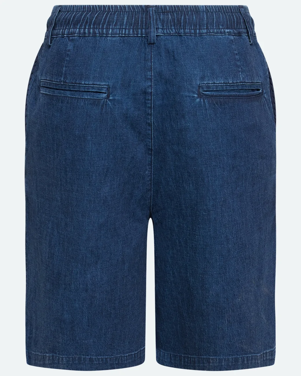 Minimum Shorts | Atlas denim and linen blend shorts 4239 - Sky Captain SkyCaptain