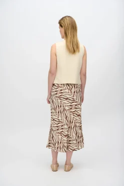 Minimum Skirts | Beryls linen blend midi skirt 4263 - Sandstorm