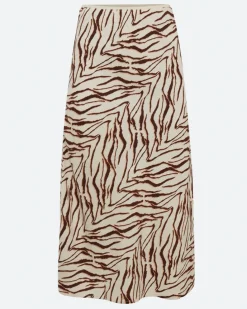 Minimum Skirts | Beryls linen blend midi skirt 4263 - Sandstorm