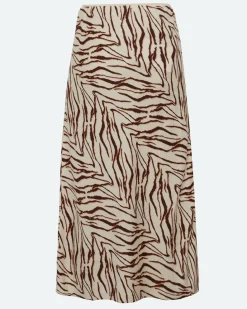 Minimum Skirts | Beryls linen blend midi skirt 4263 - Sandstorm