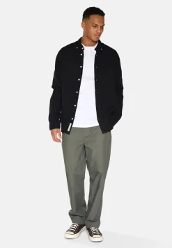 Minimum Shirts | Colt long sleeved reg linen shirt 4115 - Caviar