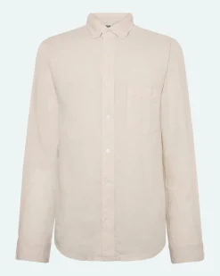 Minimum Shirts | Colt long sleeved reg linen shirt 4115 - Rainy Day RainyDay