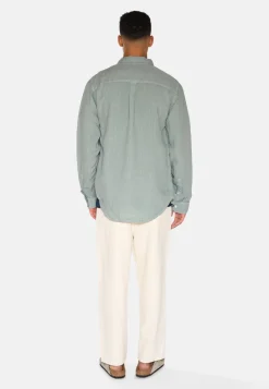 Minimum Shirts | Colt long sleeved reg linen shirt 4115 - Gray Mist GrayMist