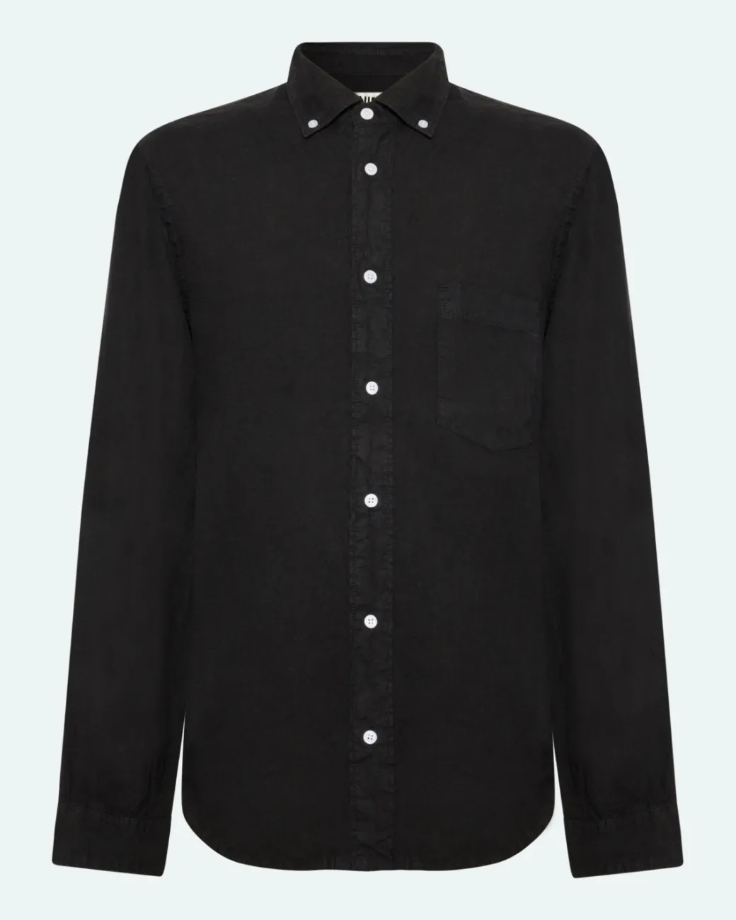 Minimum Shirts | Colt long sleeved reg linen shirt 4115 - Caviar