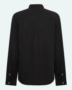 Minimum Shirts | Colt long sleeved reg linen shirt 4115 - Caviar