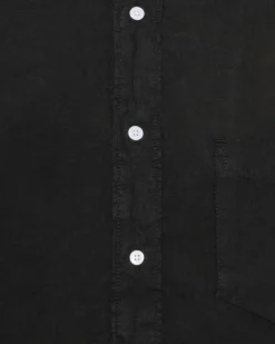 Minimum Shirts | Colt long sleeved reg linen shirt 4115 - Caviar