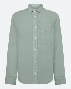 Minimum Shirts | Colt long sleeved reg linen shirt 4115 - Gray Mist GrayMist