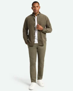 Minimum Shirts | Colt long sleeved shirt 3758 - Dusty Olive DustyOlive