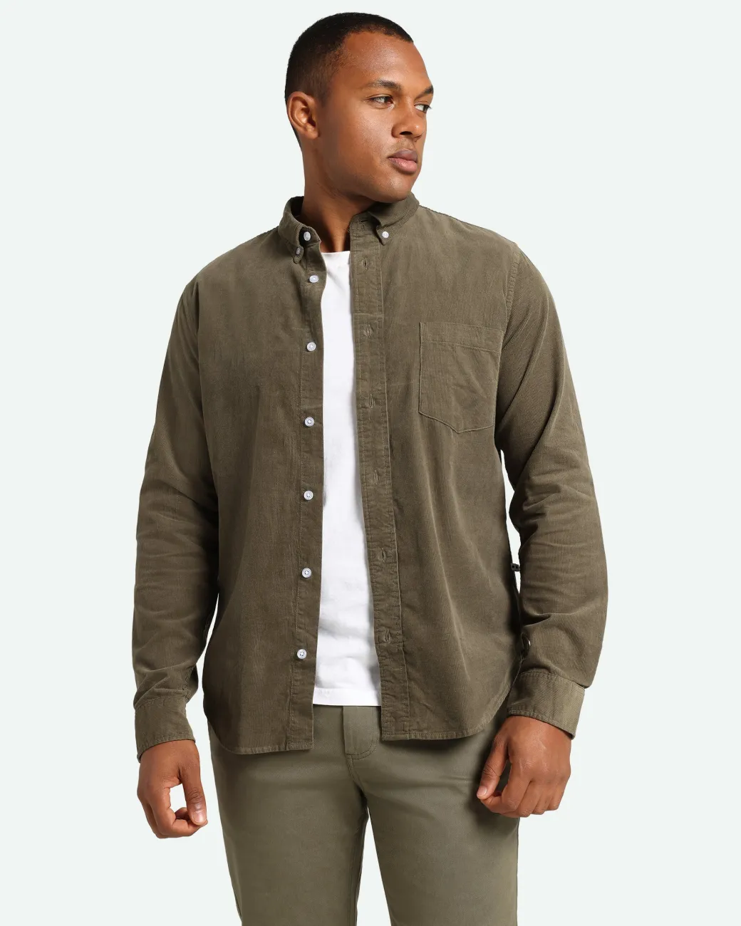 Minimum Shirts | Colt long sleeved shirt 3758 - Dusty Olive DustyOlive