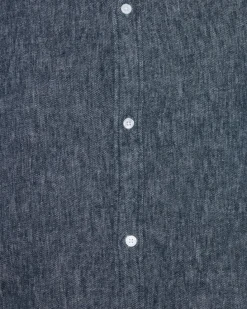 Minimum Shirts | Douglas linen denim shirt 4128 - Sky Captain SkyCaptain