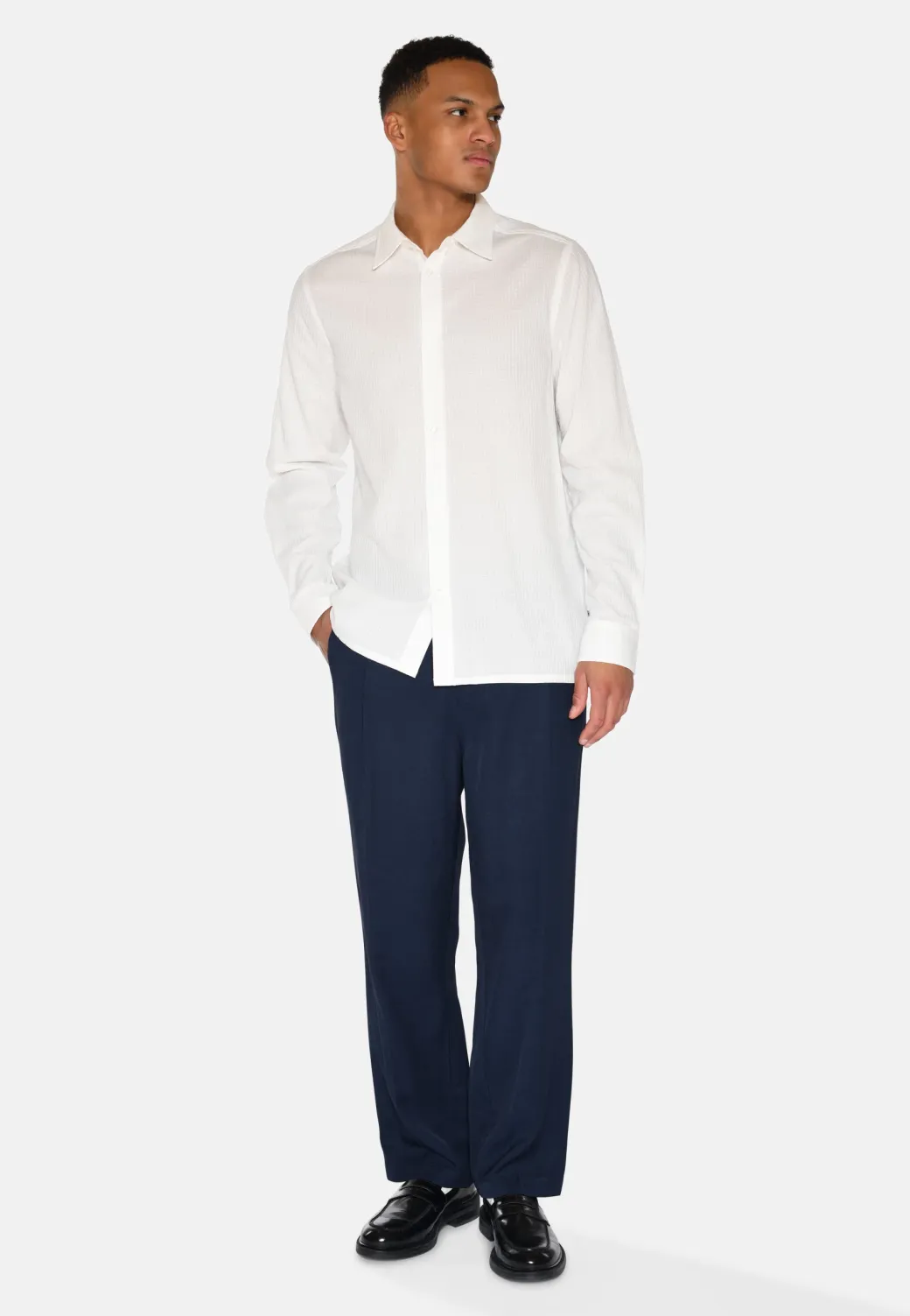 Minimum Shirts | Douglas ripstop shirt 4129 - Coco Milk CocoMilk