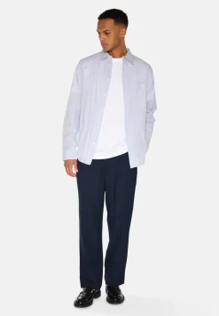 Minimum Shirts | Duke long sleeved shirt 4278 - Sky Captain SkyCaptain