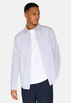 Minimum Shirts | Duke long sleeved shirt 4278 - Sky Captain SkyCaptain