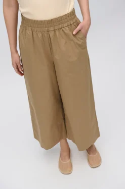 Minimum Pants | Eira casual capri pants 4238 - Greige