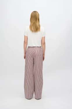 Minimum Jeans | Elisa striped denim pants 4328 - Coco Milk CocoMilk