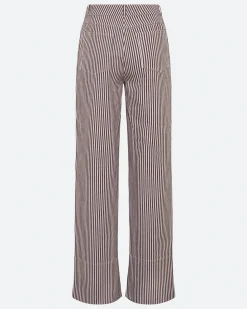 Minimum Jeans | Elisa striped denim pants 4328 - Coco Milk CocoMilk