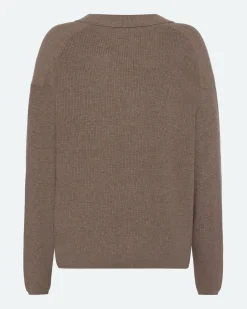 Minimum Knits | Ella polo jumper 4153 - Shitake