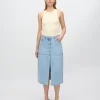 Minimum Skirts | Erin denim midi skirt 4282 - Light Blue LightBlue