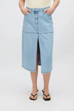 Minimum Skirts | Erin denim midi skirt 4282 - Light Blue LightBlue