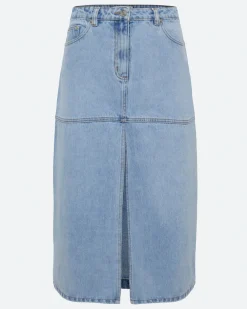 Minimum Skirts | Erin denim midi skirt 4282 - Light Blue LightBlue