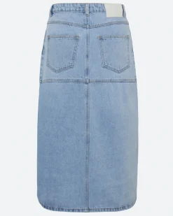 Minimum Skirts | Erin denim midi skirt 4282 - Light Blue LightBlue
