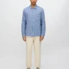 Minimum Shirts | Francis long sleeved shirt in linen blend 4236 - Angel Falls AngelFalls