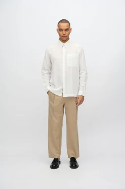 Minimum Shirts | Francis long sleeved shirt 4235 - Coco Milk CocoMilk