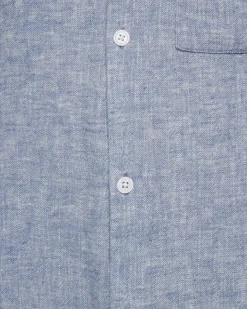 Minimum Shirts | Francis long sleeved shirt in linen blend 4236 - Angel Falls AngelFalls