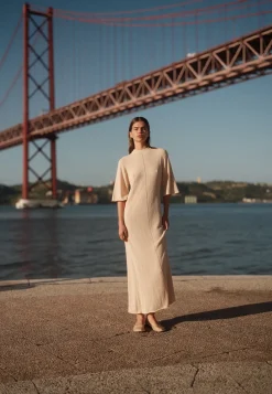 Minimum Dresses | Gianna knit maxi dress 4150 - Coco Milk CocoMilk