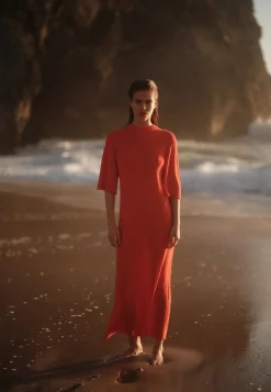 Minimum Dresses | Gianna knit maxi dress 4150 - Fiesta