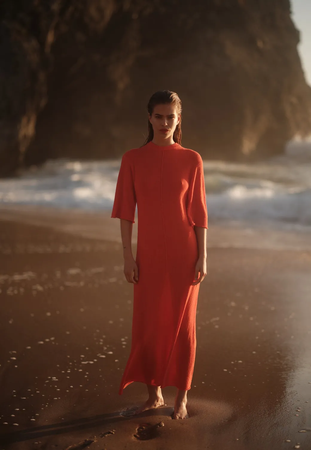 Minimum Dresses | Gianna knit maxi dress 4150 - Fiesta