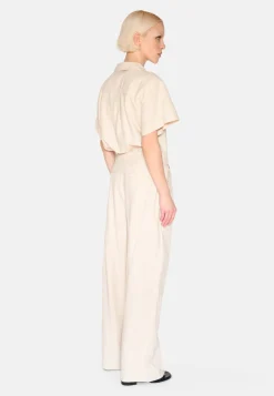 Minimum Pants | Gunli dressed pants with tie-detail 4191 - Brown Rice BrownRice