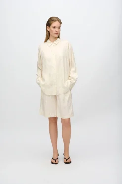 Minimum Shirts | Harper long sleeved shirt 4270 - Butter Cream ButterCream