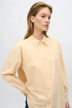 Minimum Shirts | Harper long sleeved shirt 4238 - Creme De Peche CremeDePeche