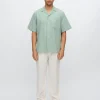 Minimum Shirts | Hayden relaxed short sleeved shirt 4216 - Iceberg Green IcebergGreen