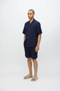Minimum Shirts | Hayden relaxed short sleeved shirt 4216 - Sky Captain SkyCaptain