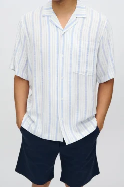 Minimum Shirts | Hayden relaxed short sleeved shirt 4218 - Angel Falls AngelFalls