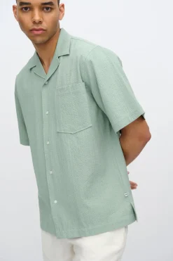 Minimum Shirts | Hayden relaxed short sleeved shirt 4216 - Iceberg Green IcebergGreen