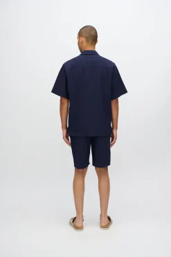 Minimum Shirts | Hayden relaxed short sleeved shirt 4216 - Sky Captain SkyCaptain