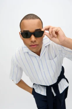 Minimum Shirts | Hayden relaxed short sleeved shirt 4218 - Angel Falls AngelFalls