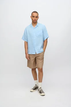 Minimum Shirts | Hayden short sleeved linen shirt 4115 - Angel Falls AngelFalls
