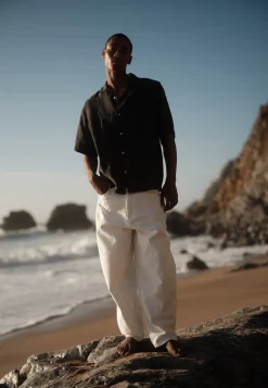 Minimum Shirts | Hayden short sleeved linen shirt 4115 - Black Ink BlackInk