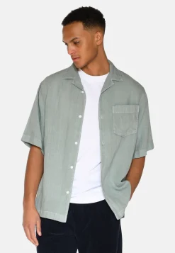 Minimum Shirts | Hayden short sleeved linen shirt 4115 - Gray Mist GrayMist