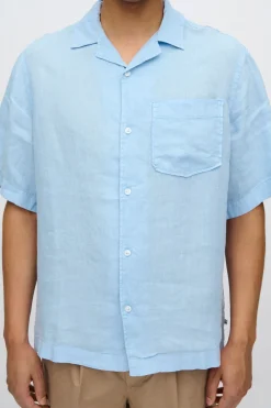 Minimum Shirts | Hayden short sleeved linen shirt 4115 - Angel Falls AngelFalls