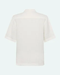 Minimum Shirts | Hayden short sleeved linen shirt 4115 - Coco Milk CocoMilk