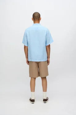 Minimum Shirts | Hayden short sleeved linen shirt 4115 - Angel Falls AngelFalls