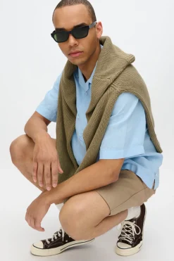 Minimum Shirts | Hayden short sleeved linen shirt 4115 - Angel Falls AngelFalls